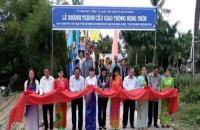 Ủy ban MTTQ Việt Nam tỉnh khánh thành cầu kênh Cựa Gà