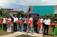 Lễ bàn giao công trình “Nước ngọt vùng biên” tại đồn biên phòng Cái Đôi Vàm, huyện Phú Tân
